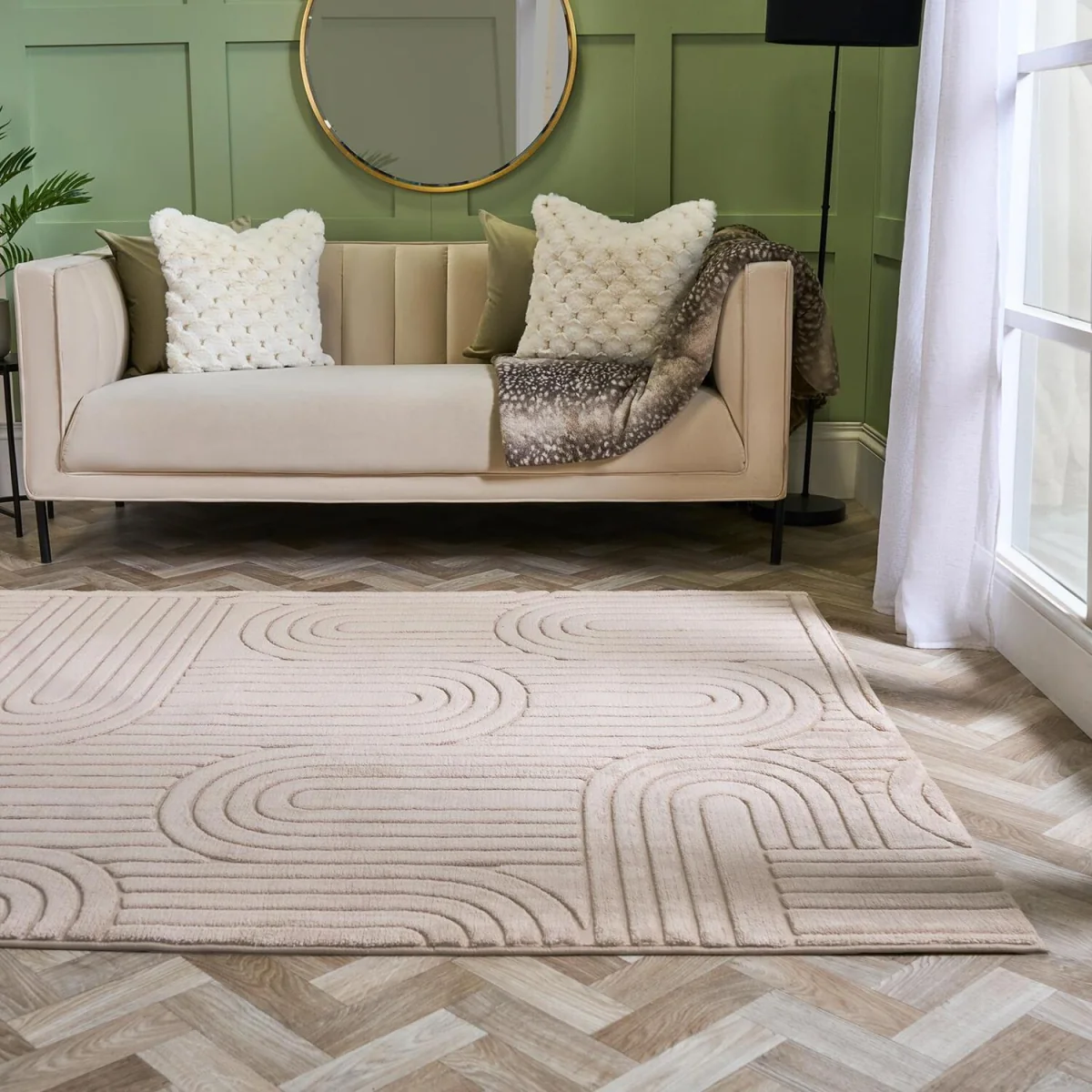 OHS Tufted Arches Runner - Mink / 170cm – image 2