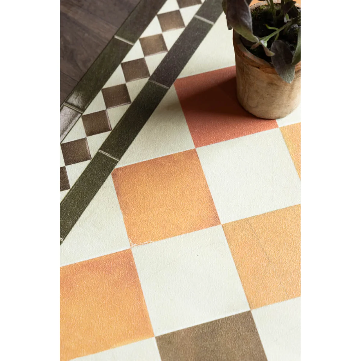 Terracotta Checkered Durable Runner – image 2