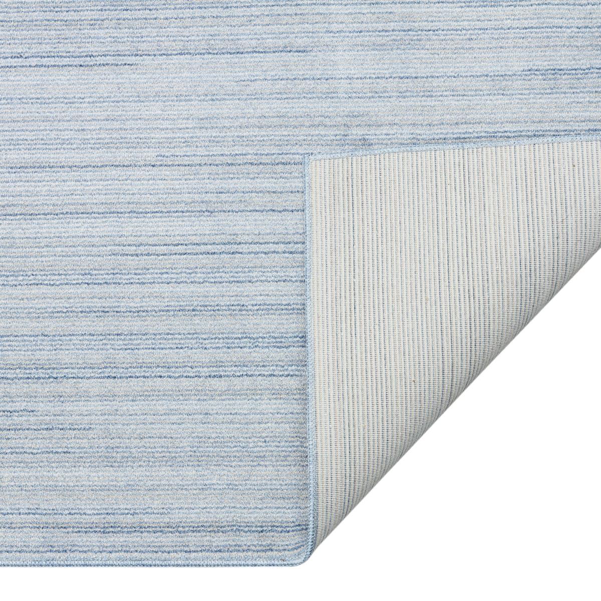 Uni Abstract Striped UNI904 Runner Rugs in Sky Blue – image 2