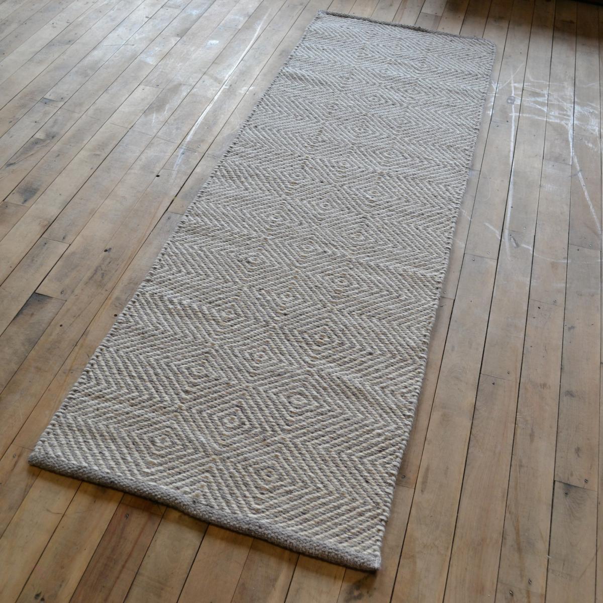 Estelle Flatweave Wool Hallway Runner in Sky Grey&nbsp;67x200cm – image 4