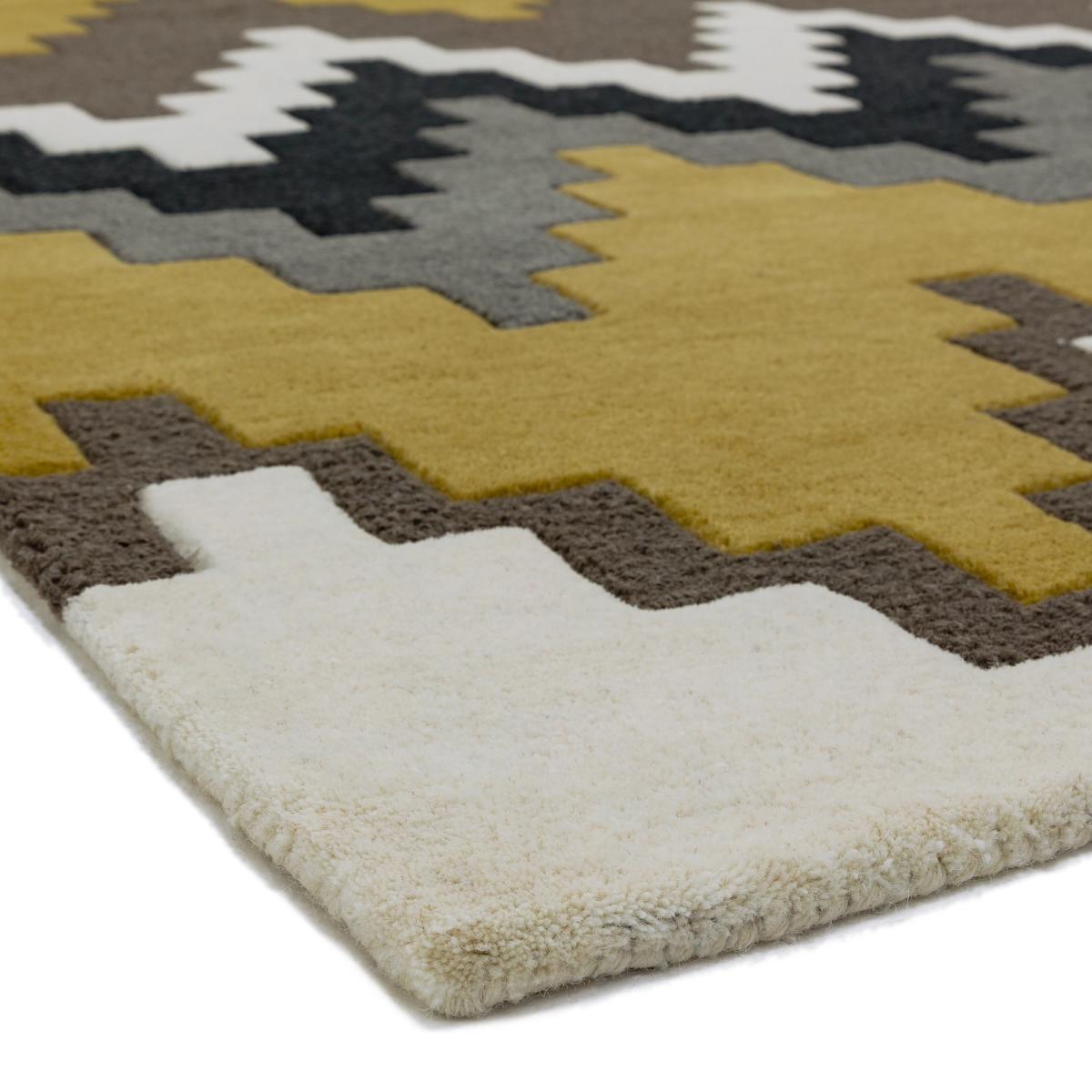 Matrix MAX69 Cuzzo Hallway Runner Rugs in Mustard Yellow – image 2