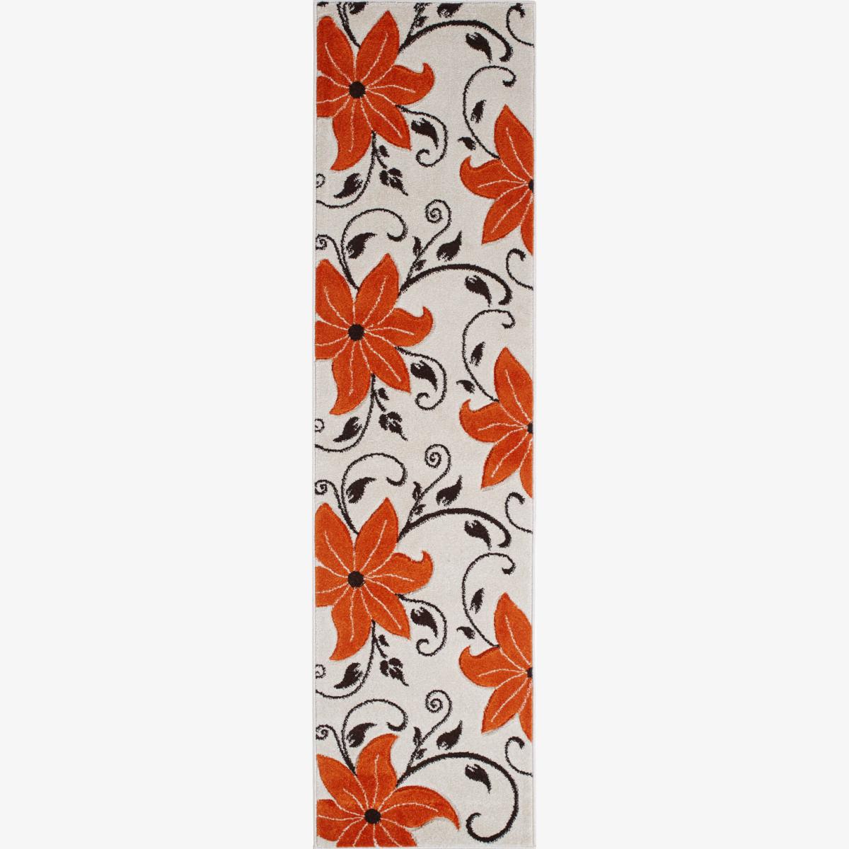Verona OC15 Hand Carved Hallway Runners in Beige Terracotta