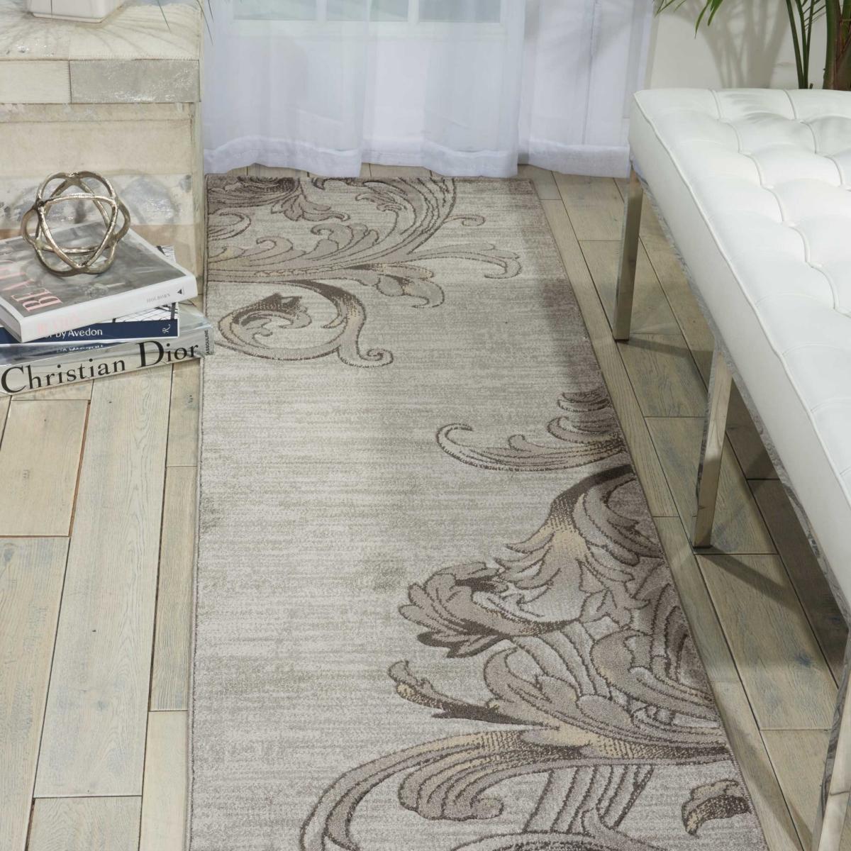 Maxell Hallway Runner MAE05 by Nourison in Graphite 66x229cm – image 2
