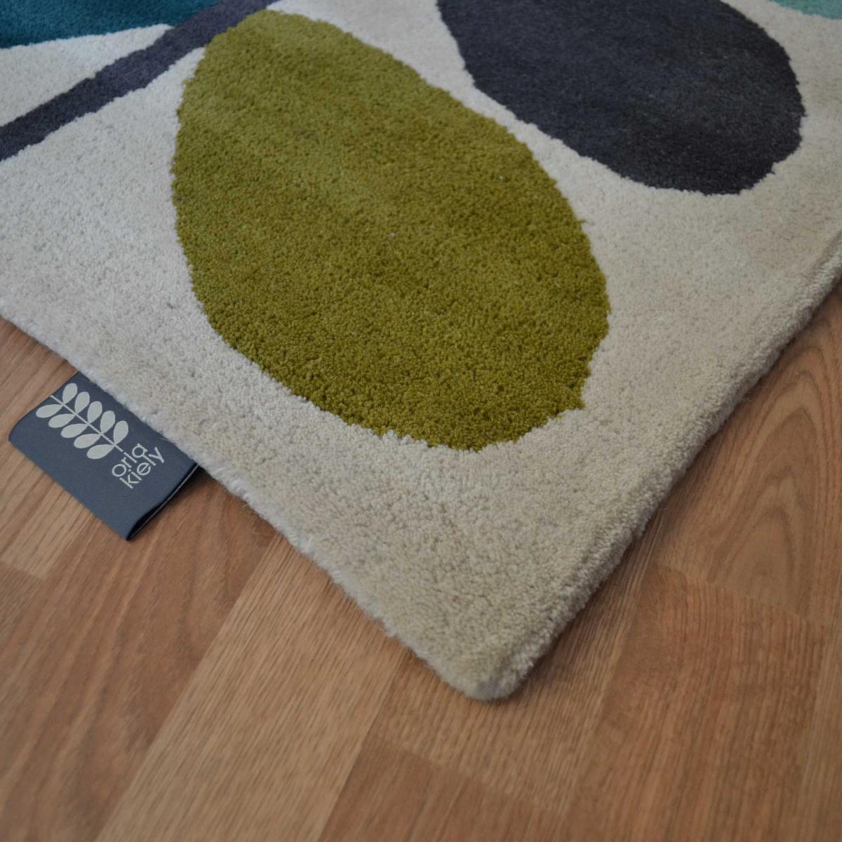 Multi Stem Green Runner Rugs 59507 Kingfisher by Orla Kiely – image 2