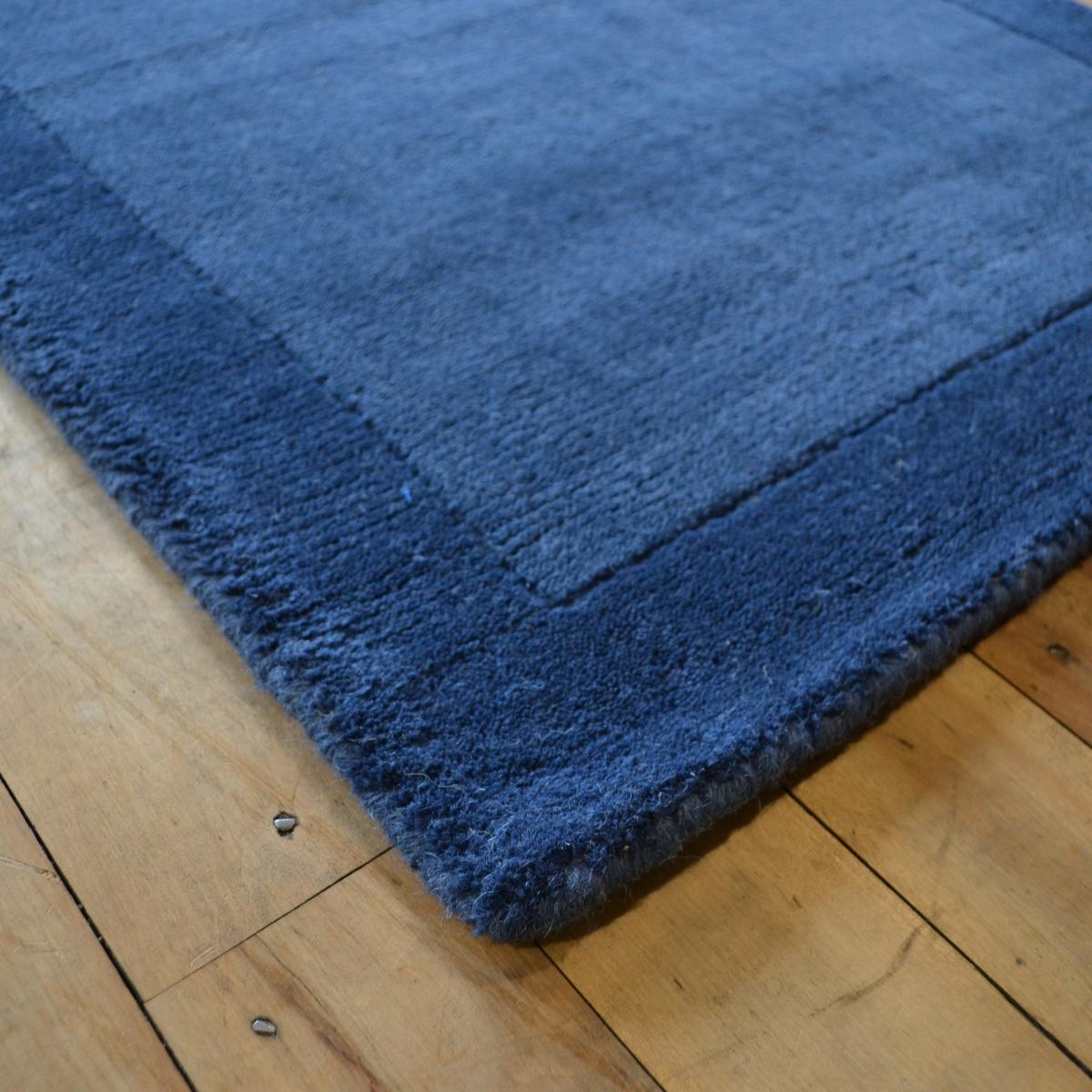 Borders Wool Hallway Runner in Navy 67x200cm – image 2