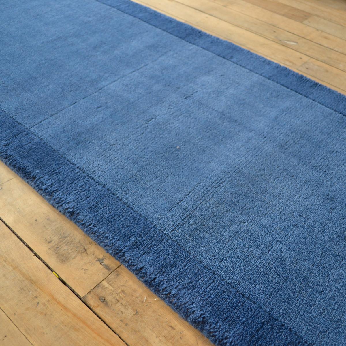 Borders Wool Hallway Runner in Navy 67x200cm – image 4