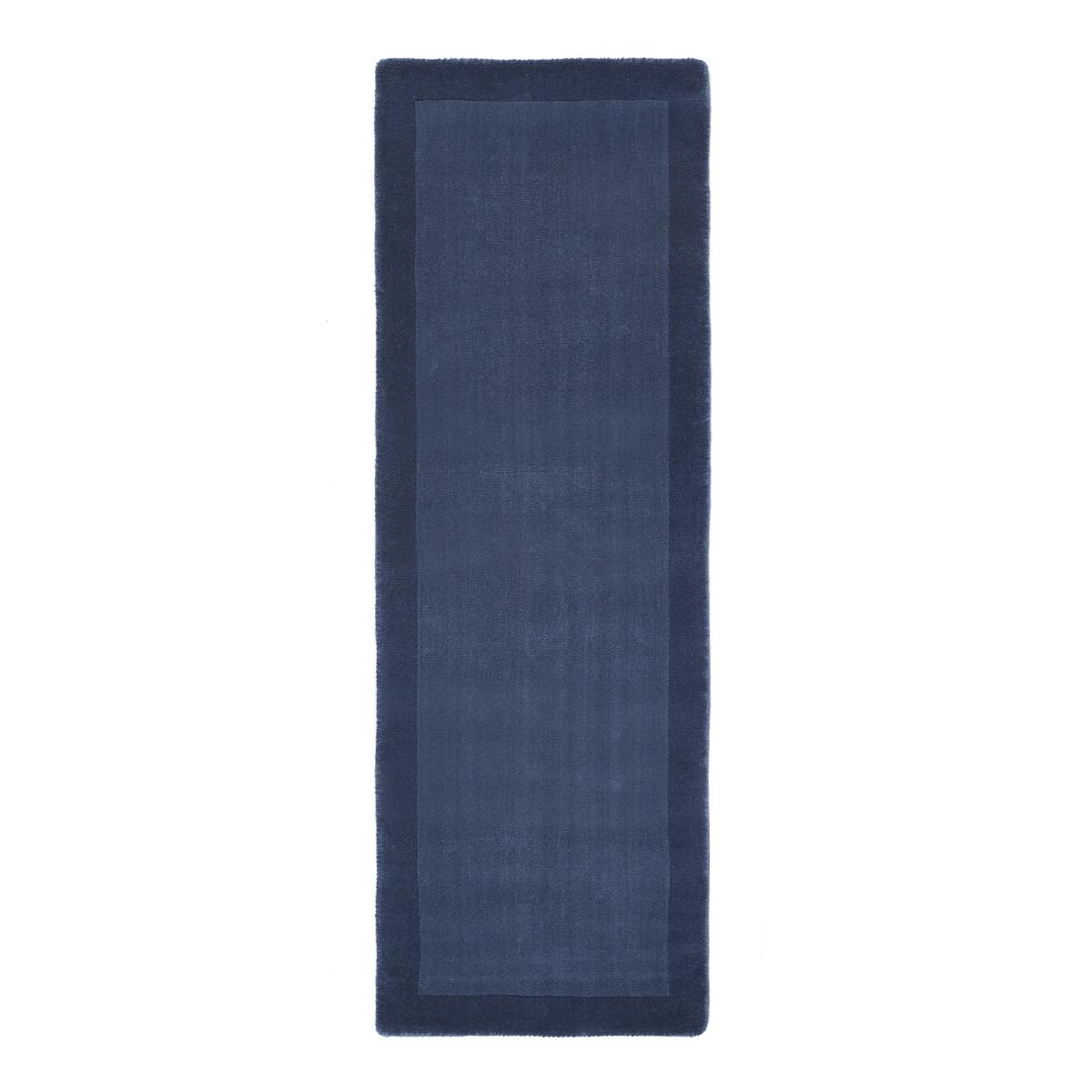 Borders Wool Hallway Runner in Navy 67x200cm – image 5