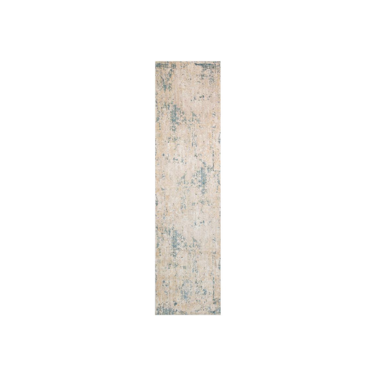 Essence Distressed Abstract ESSC04 Runner Rugs in Gold Teal – image 1