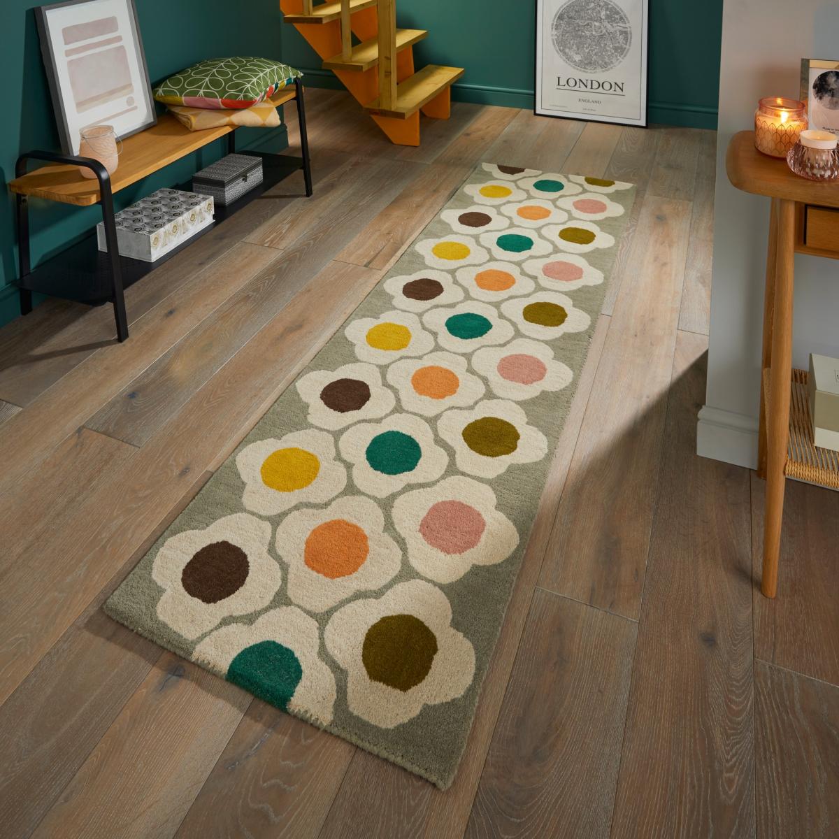Spot Flower Hallway Runner Rugs in 60404 Multi by Orla Kiely – image 2