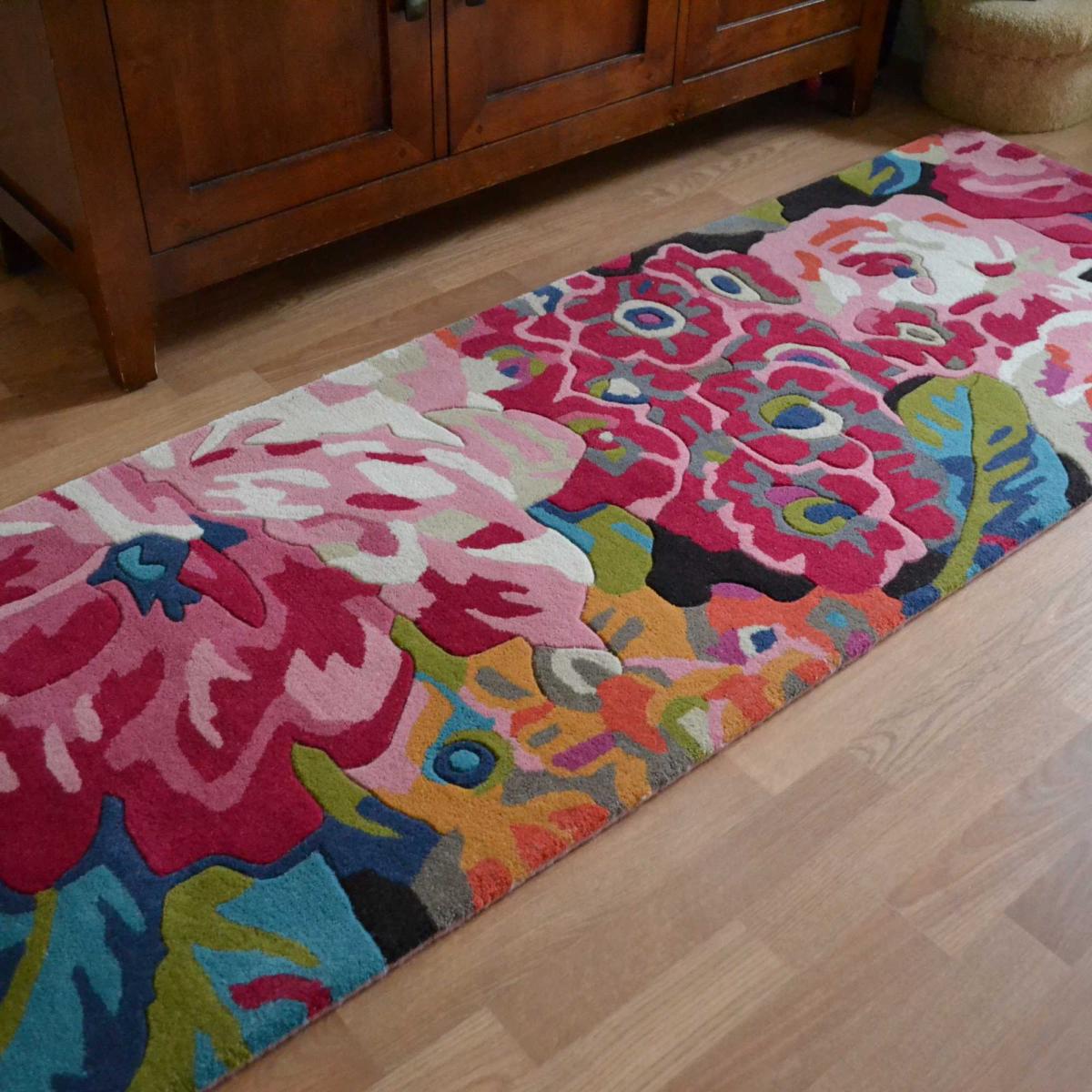 Rose & Peony Floral Wool Runner Rugs 45005 by Sanderson – image 2