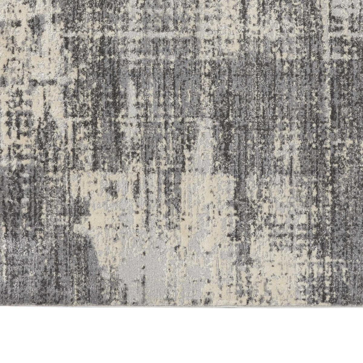 Rush Abstract Runner Rugs CK953 by Calvin Klein in Grey Beige – image 1