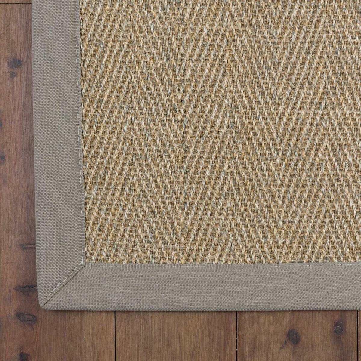 Havana Sienna Natural Fibre Sisal Bordered Runner Rugs – image 1