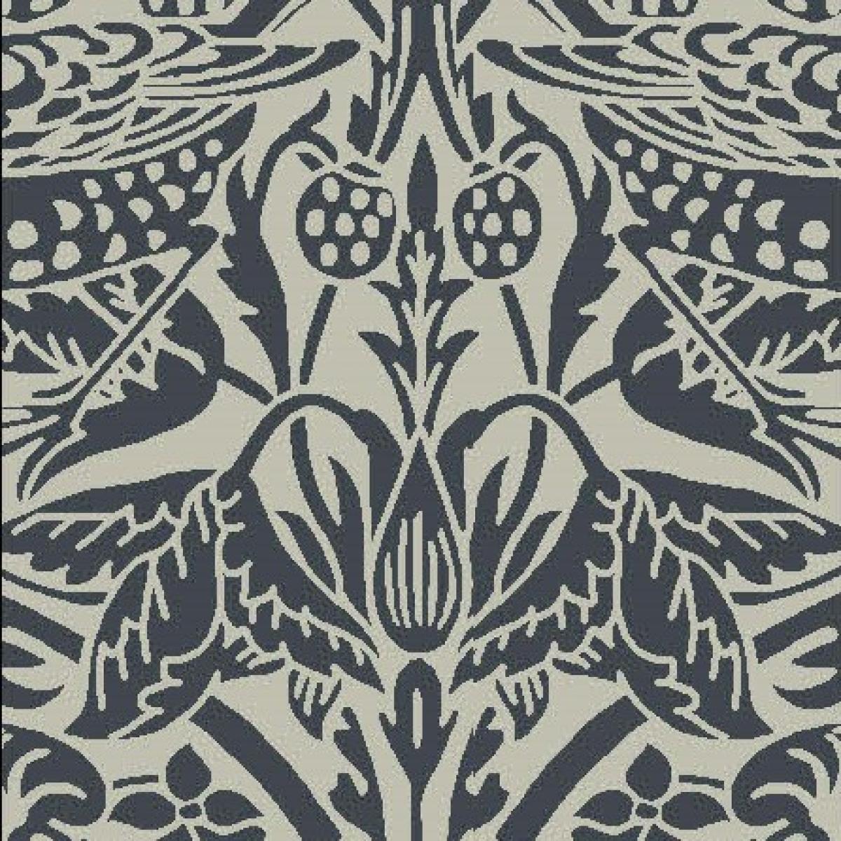 Pure Strawberry Thief Runner 28105 by Morris & Co in Black – image 2