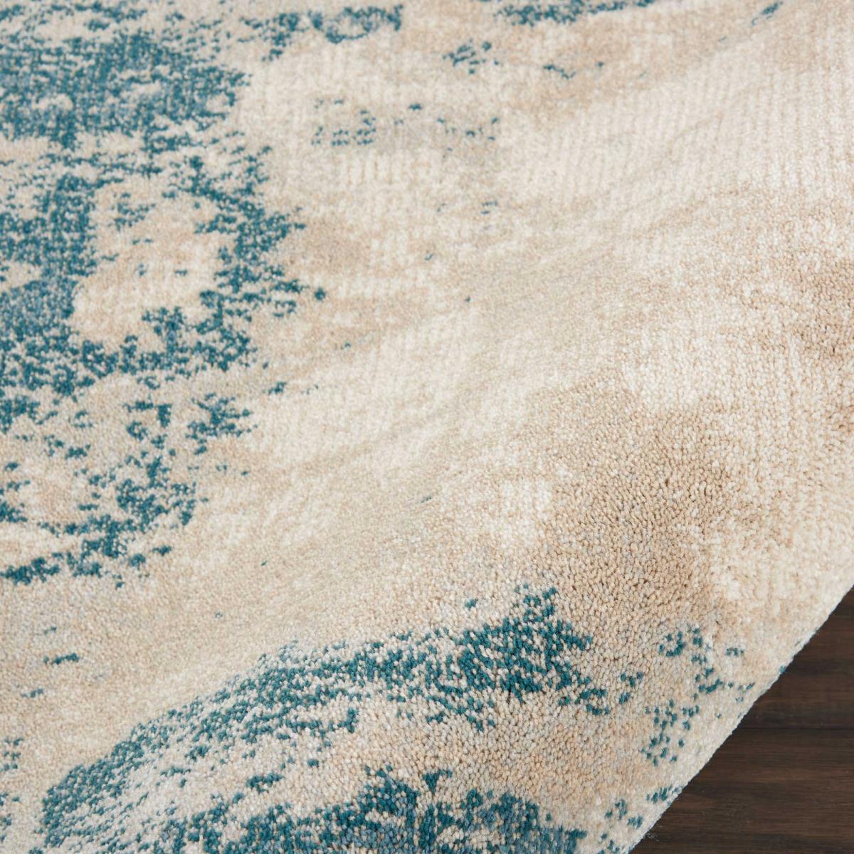 Maxell Runner MAE13 by Nourison in Ivory and Teal – image 2