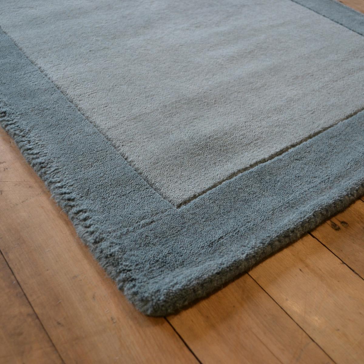 Borders Wool Hallway Runner in Duck Egg 67x200cm – image 2