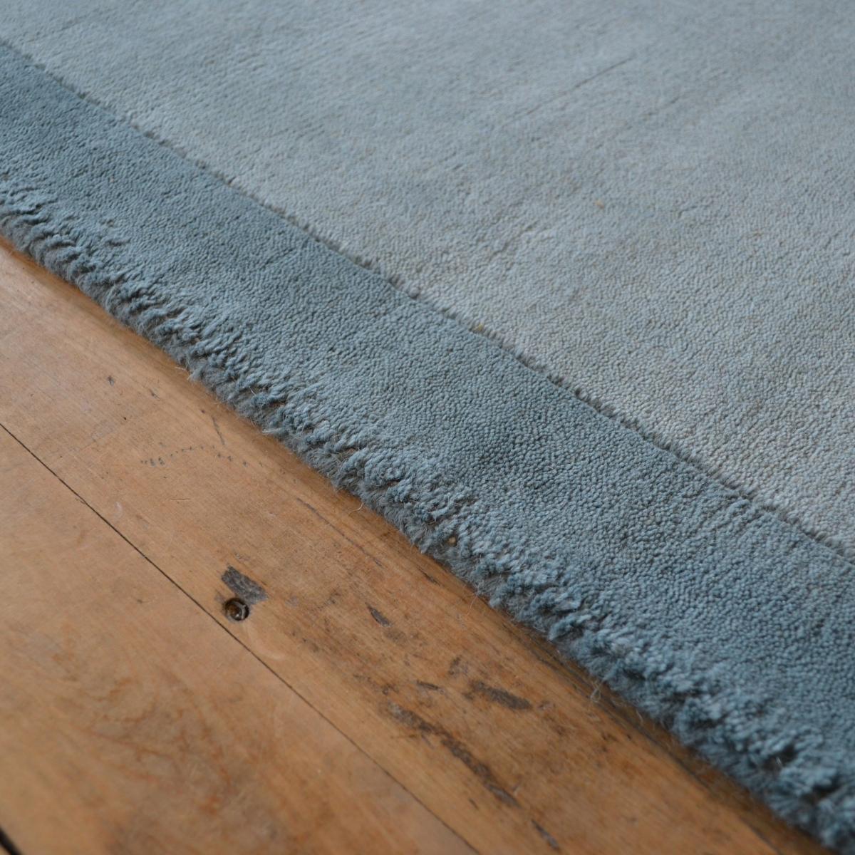 Borders Wool Hallway Runner in Duck Egg 67x200cm – image 3
