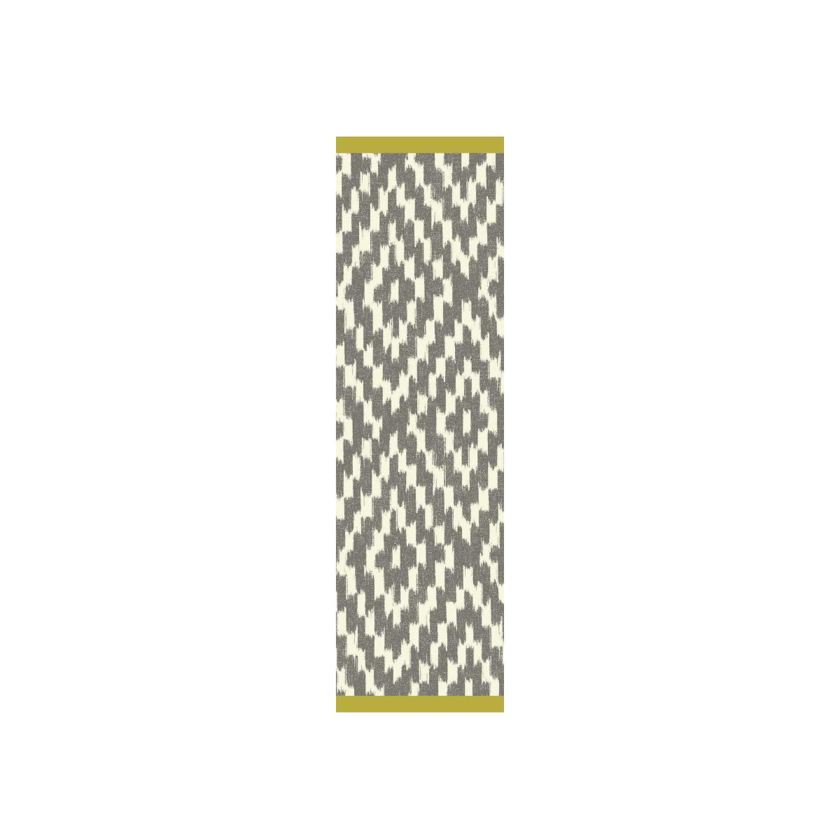 Uteki Geometric Diamond Wool Runner Rugs 023604 in Slate Grey – image 1