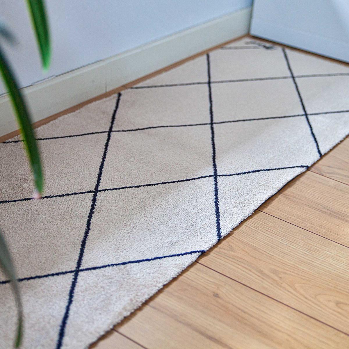 Colton Boho Geometric Washable Runner Mats in Beige – image 2