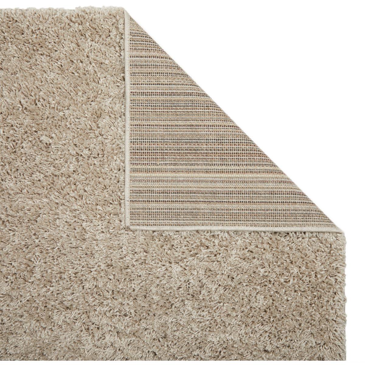 Isla Shaggy Plain Modern Runner in Light Beige 67x220cm – image 3