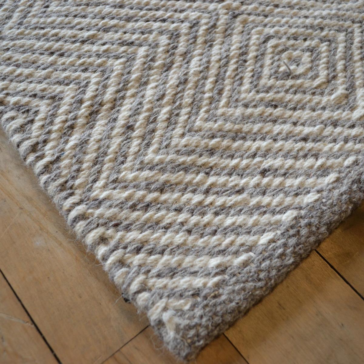 Estelle Flatweave Wool Hallway Runner in Sky Grey – image 2