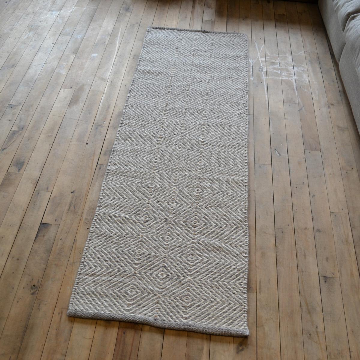 Estelle Flatweave Wool Hallway Runner in Sky Grey – image 1