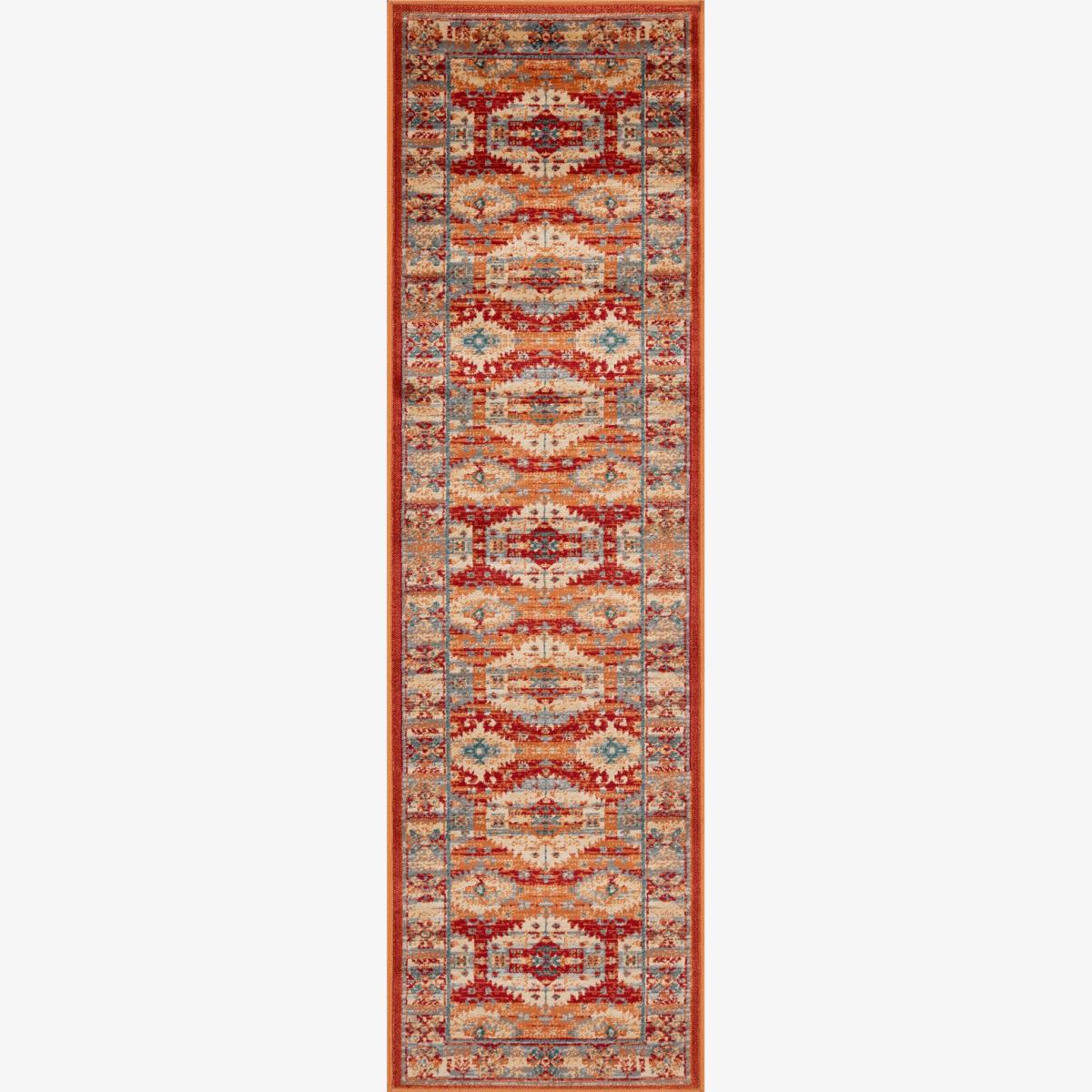 OW Traditional Valeria Multi Hallway Runner in 8024 R 60x230cm – image 1