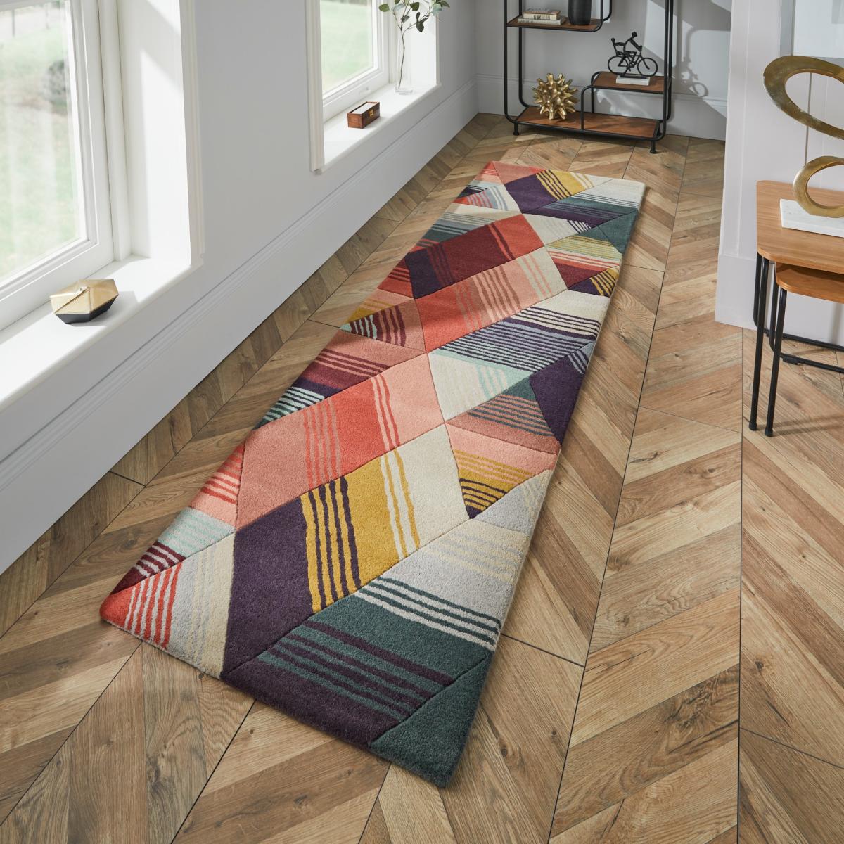 Arccos Geometric Runner Rugs 40205 in Neptune by Harlequin – image 1
