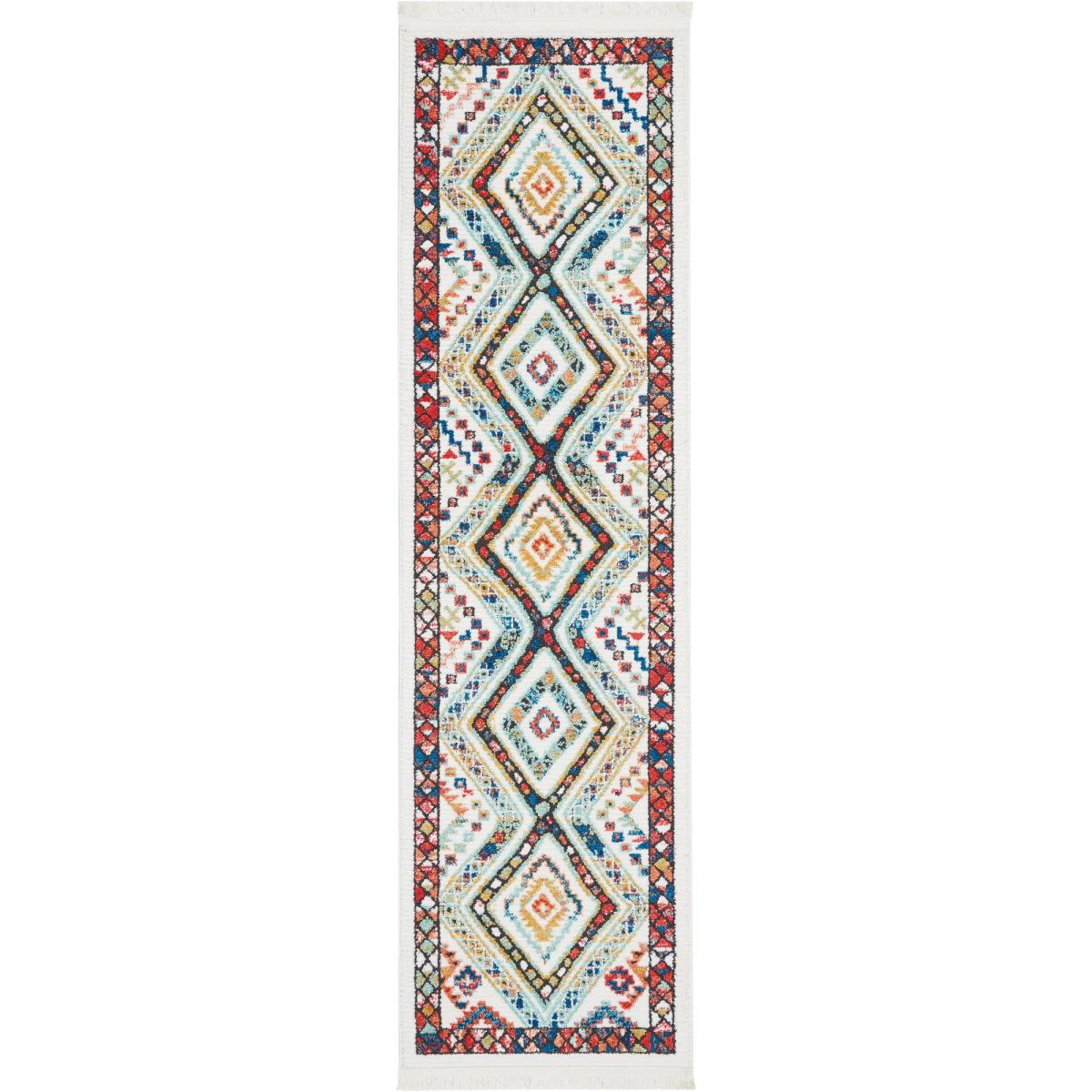 Navajo Runners NAV02 in White by Nourison – image 2