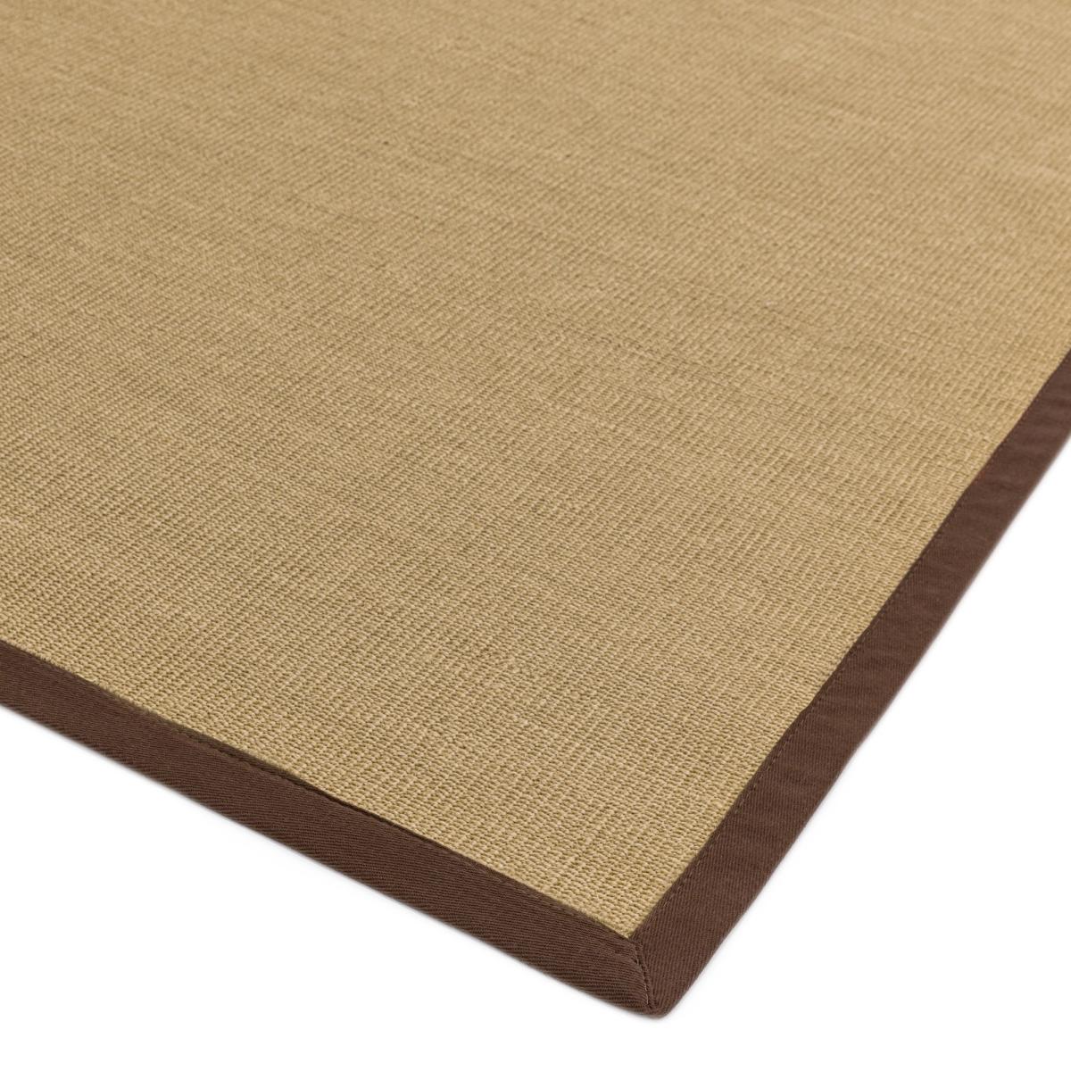 Sisal Hallway Runners in Linen with a Chocolate Brown Border – image 2