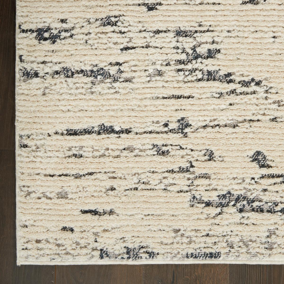Zermatt Designer Hallway Runner ZER03 in Ivory Blue by Nourison 69x229cm – image 2