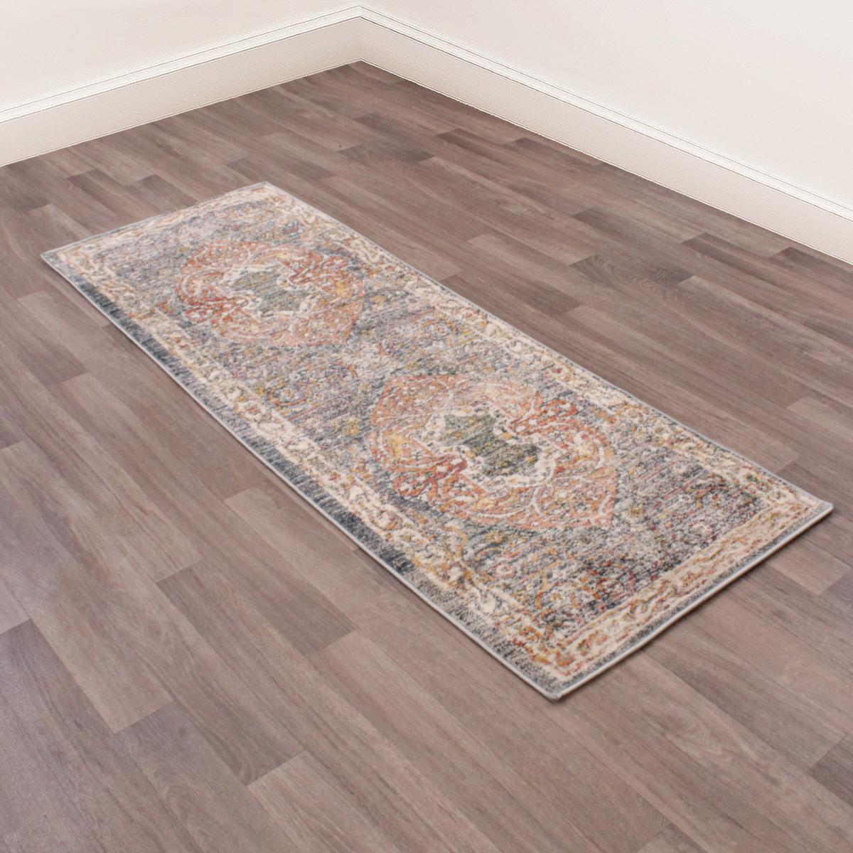 Nova 8881 Traditional Runner Rugs in Green – image 2
