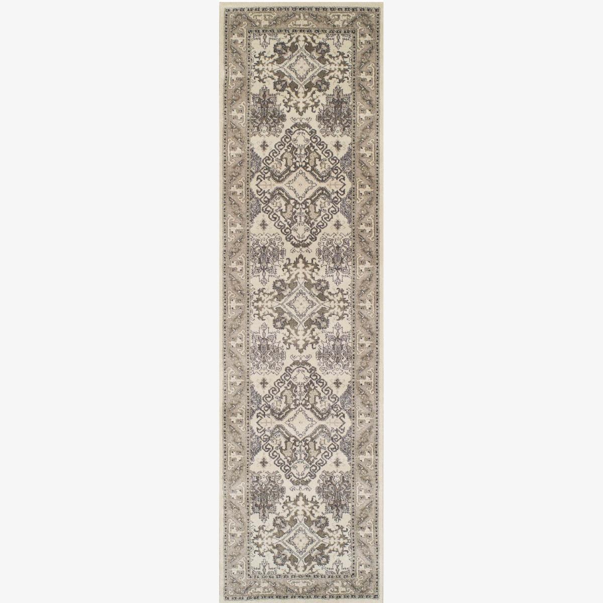 Richmond Hallway Runner 70W in Cream and Grey – image 1