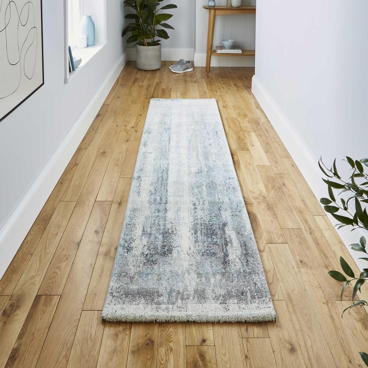 Brooklyn 8595 Hallway Runners in Grey Blue – image 1