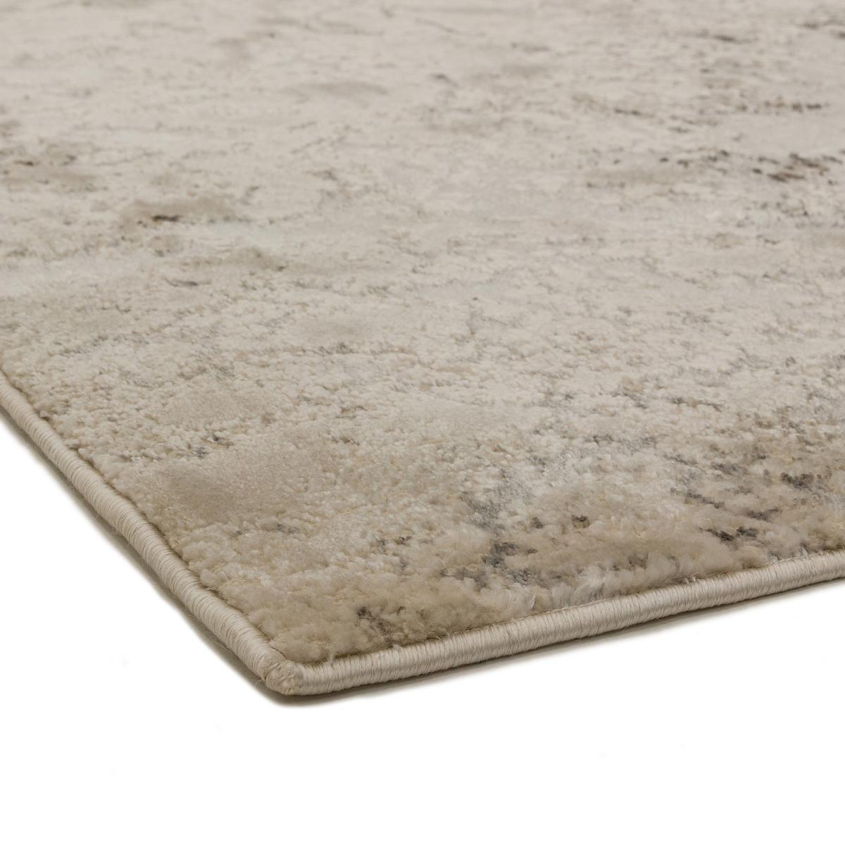 Aurora Solar AU03 Marble Runner Rugs in Metallic Silver Grey – image 2