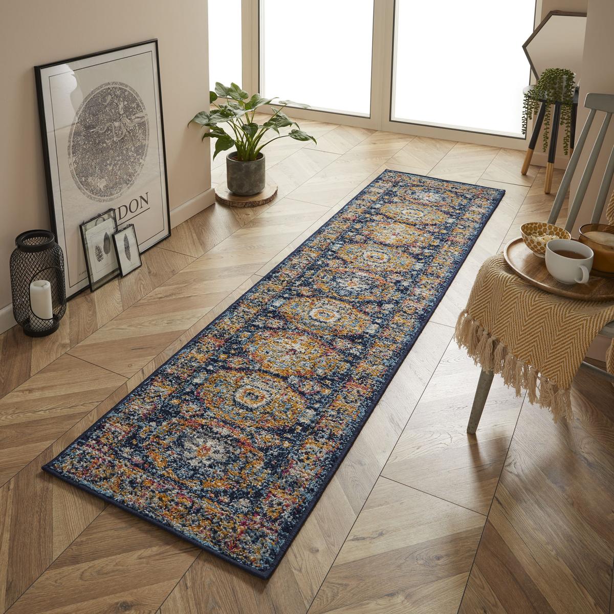 Gilbert 8021 M Traditional Medallion Runner Rugs in Multi – image 2
