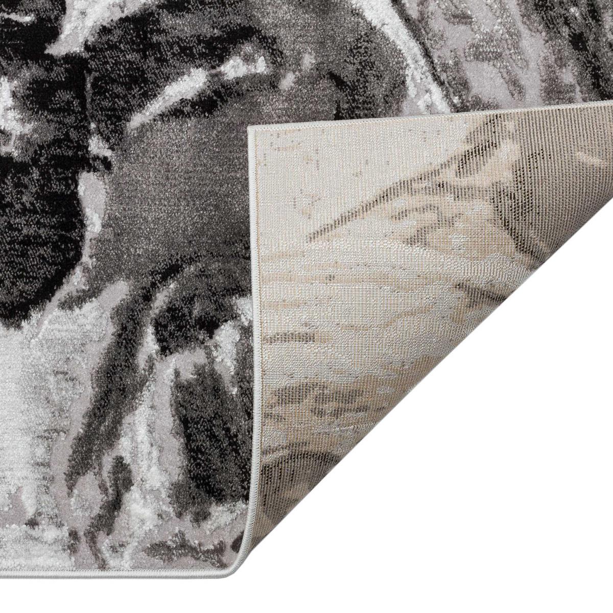Blaze BLZ03 Abstract Marble Runner Rugs in Silver Grey – image 2