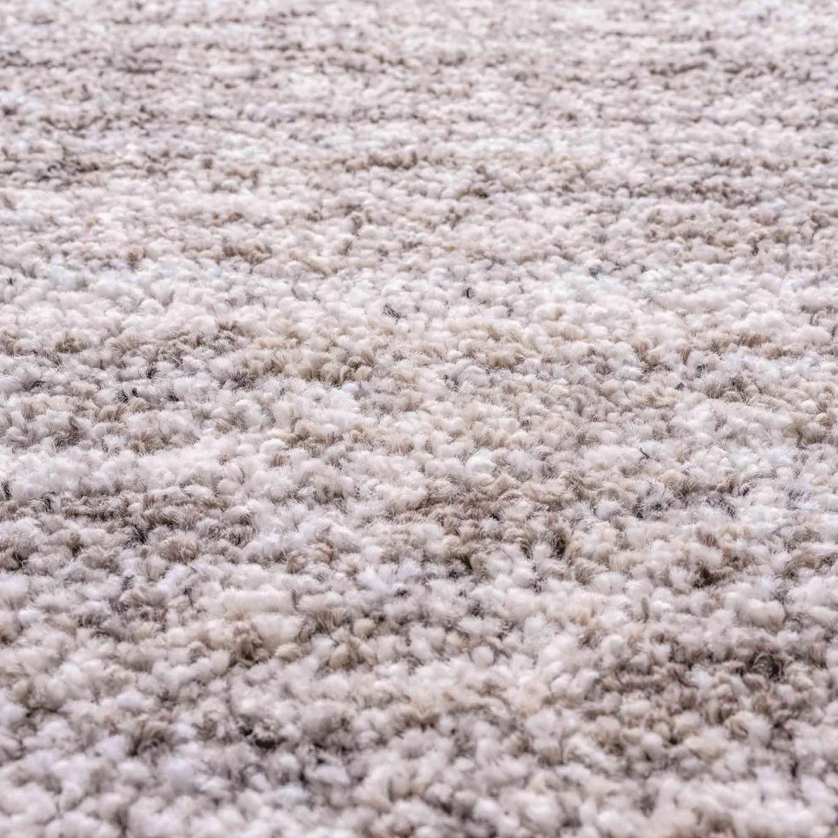 Mehari 23067 6292 Abstract Shaggy Runner Rugs in Beige – image 2