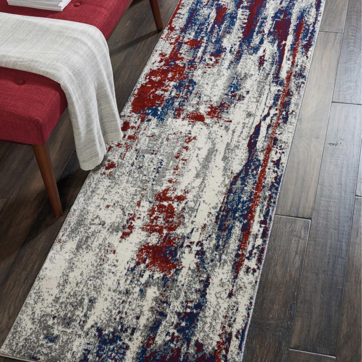 Maxell MAE15 Abstract Runner Rugs by Nourison in Multicolour – image 1