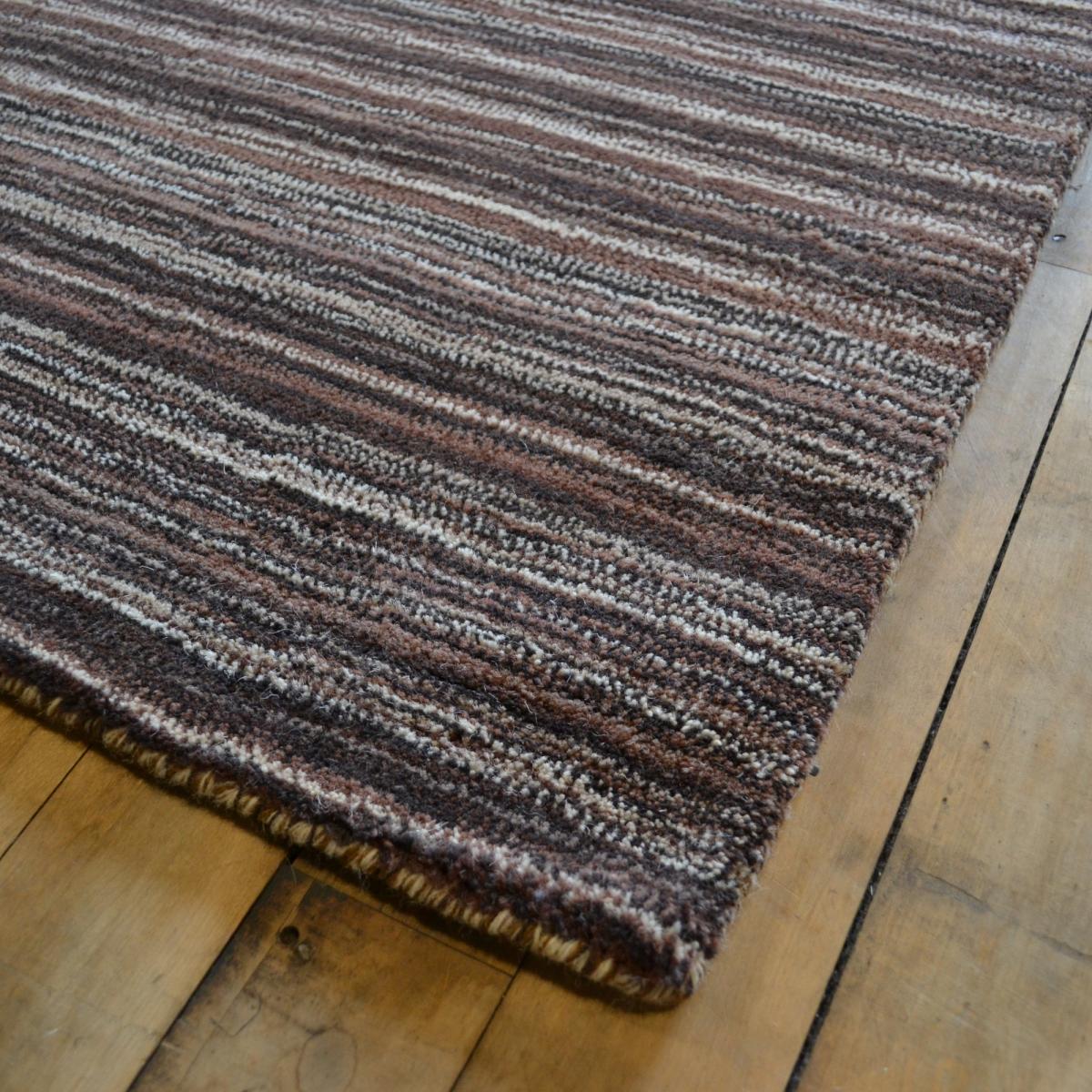 Fine Stripes Wool Hallway Runner in Natural – image 2