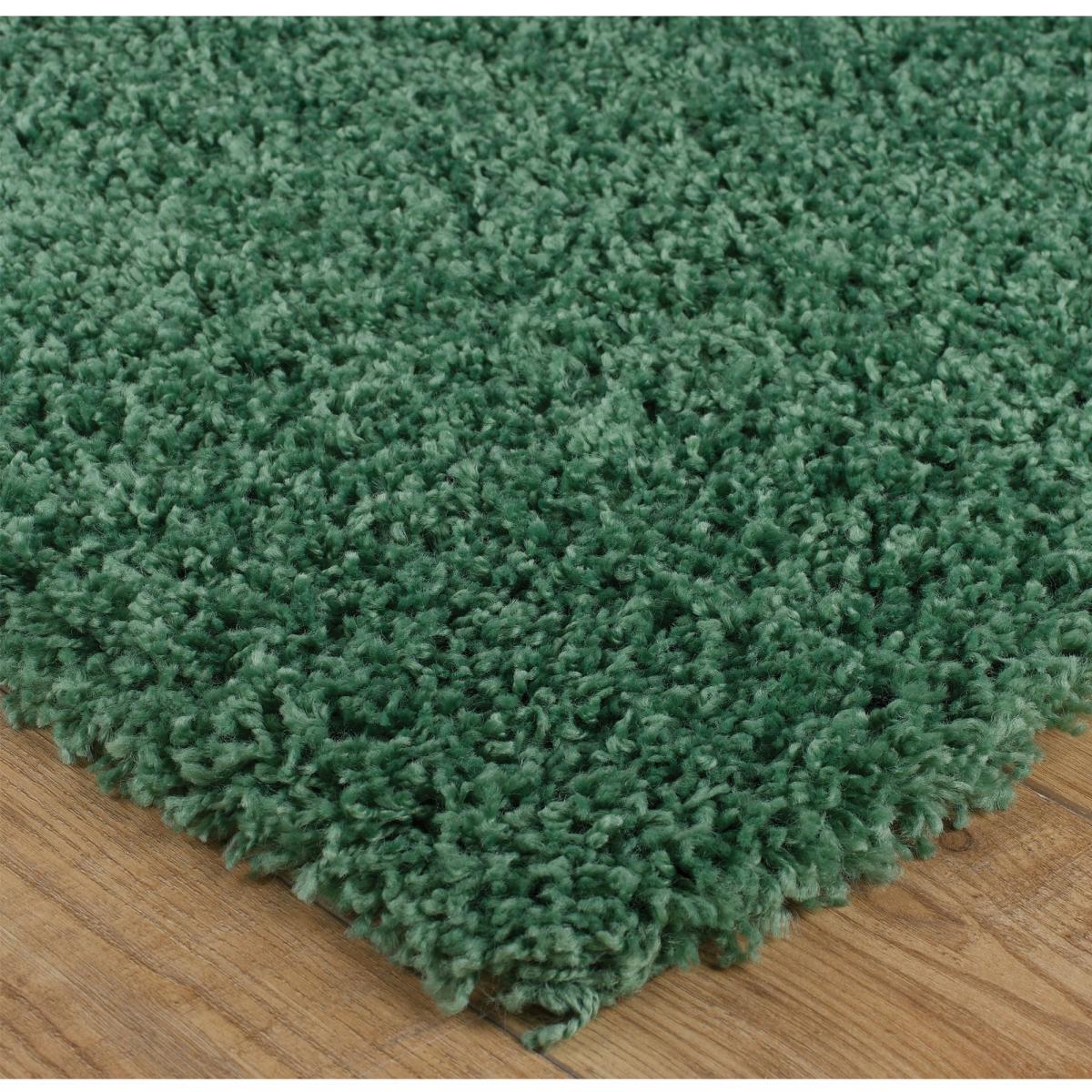 Isla Shaggy Plain Modern Runner in Sage Green 67x220cm – image 2