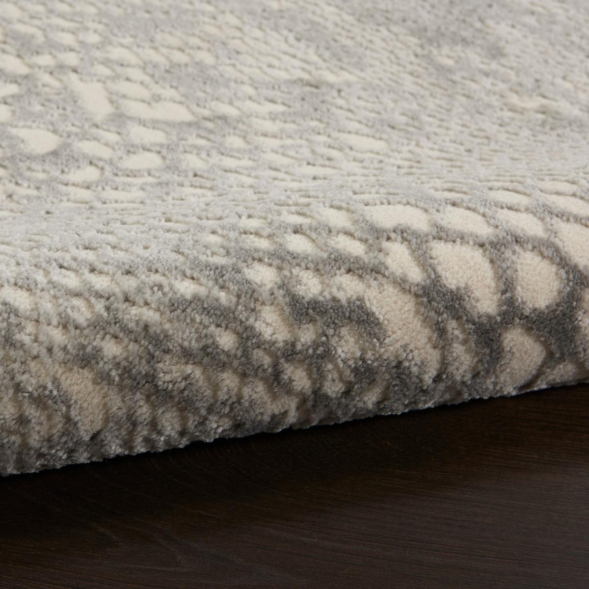 Solace Designer Hallway Runner SLA06 in Ivory Grey by Nourison 69x221cm – image 3