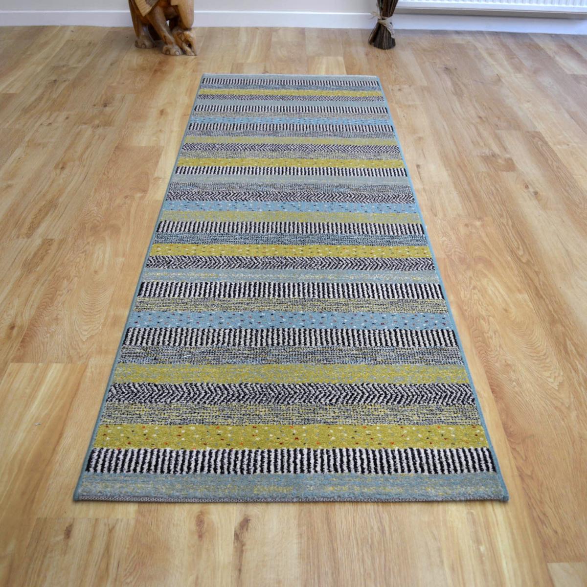 Woodstock Hallway Runners 32743 5342 in Blue and Green – image 1