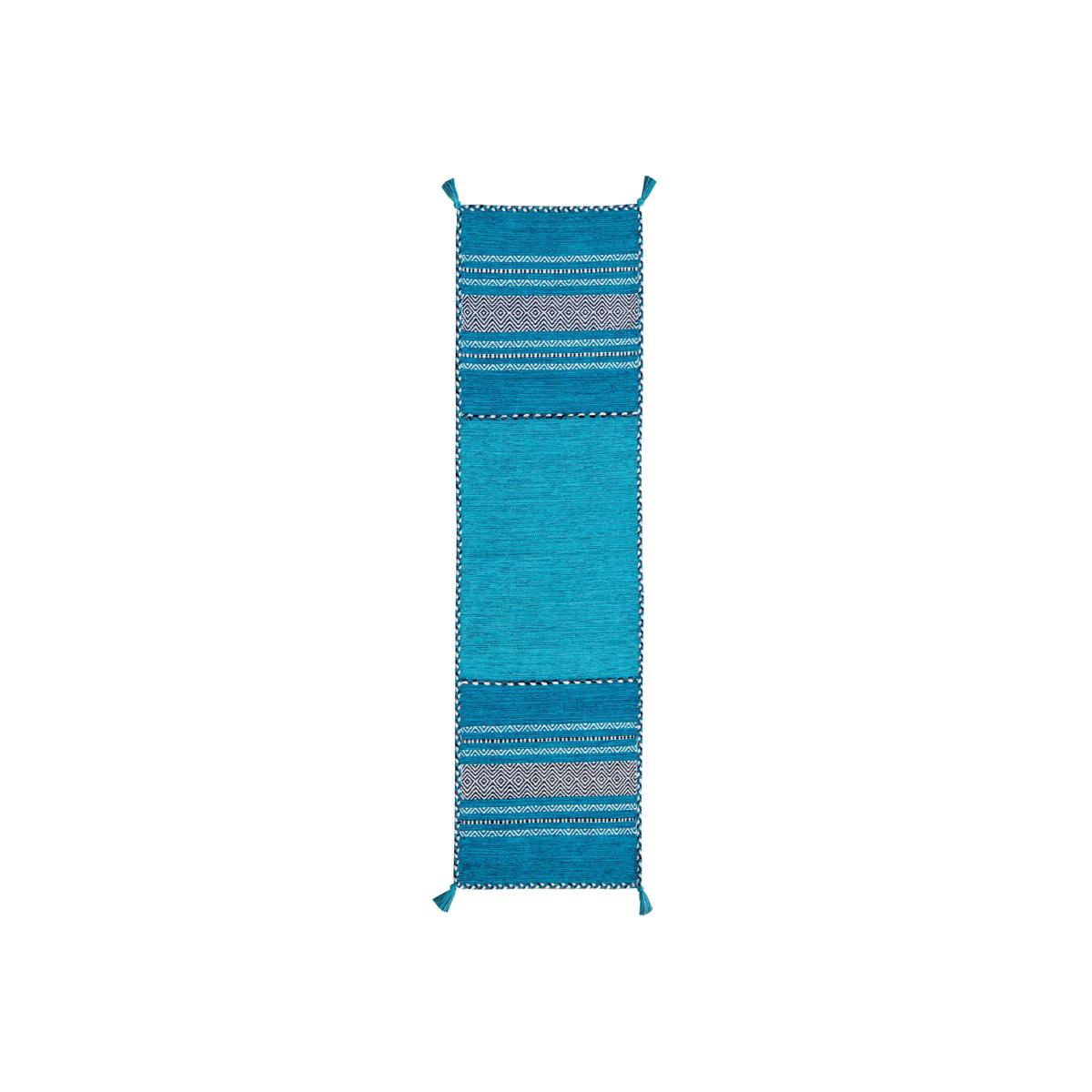 Kelim Hallway Runners in Teal – image 1