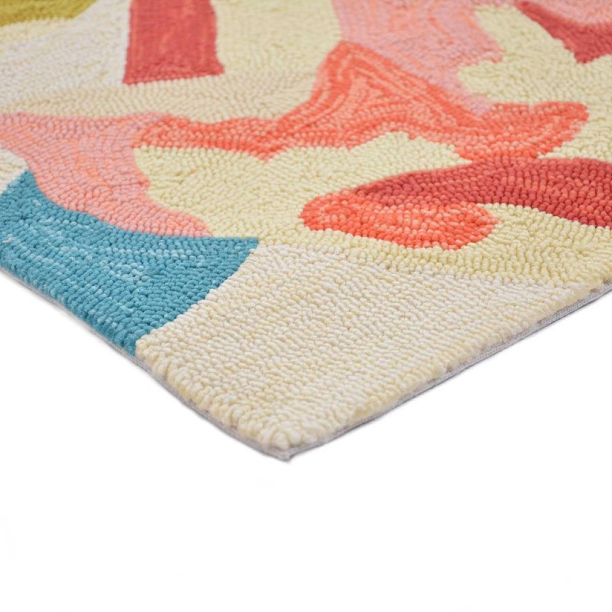 Verdaccio Outdoor Floral Coral Runner Rugs 442802 by Harlequin – image 2