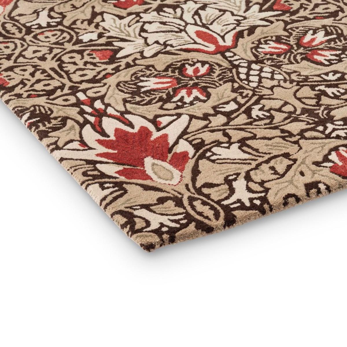 Snakeshead Runner Rugs 127200 in Chocolate Spice by William Morris – image 2