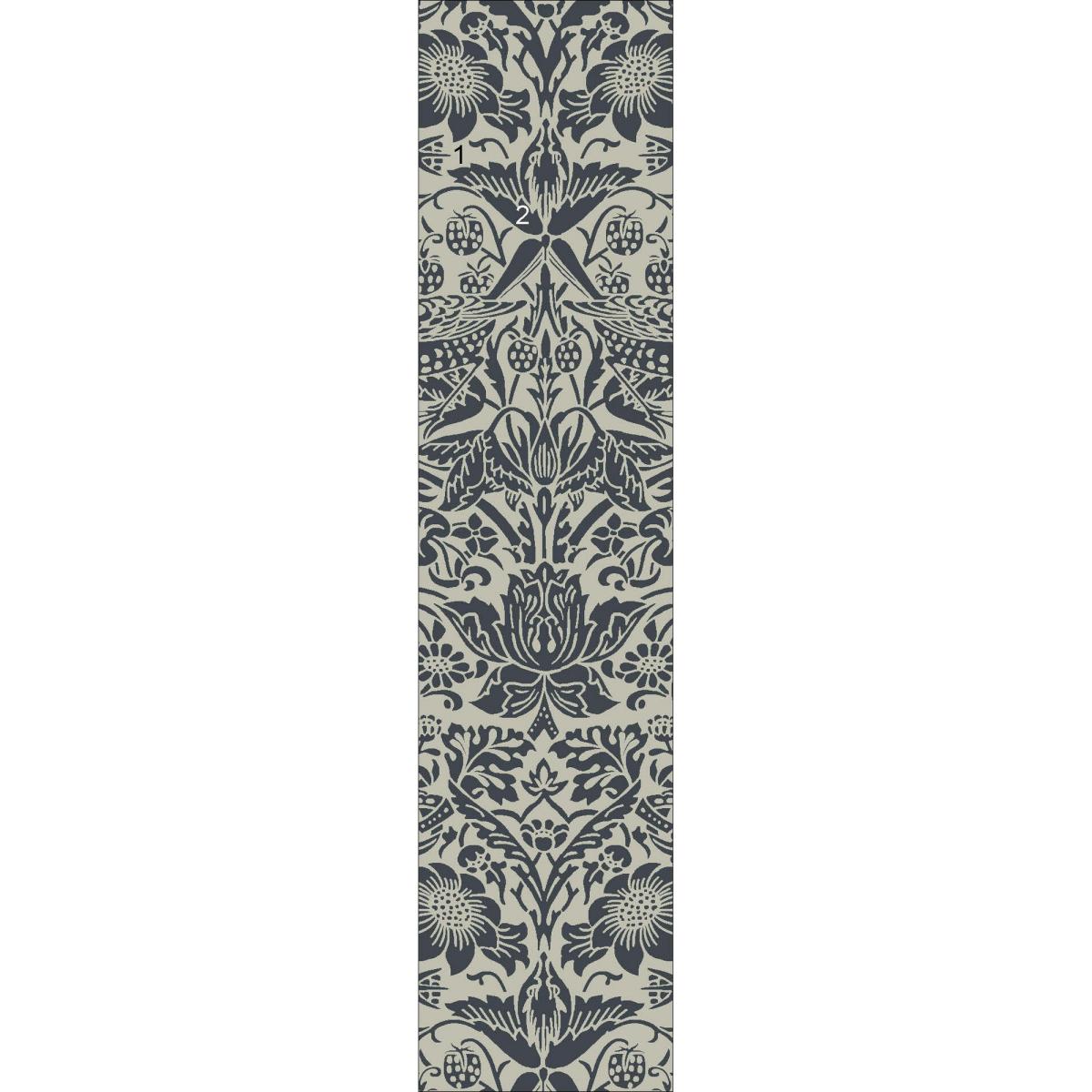 Pure Strawberry Thief Runner 28105 by Morris & Co in Ink 67x230cm – image 3