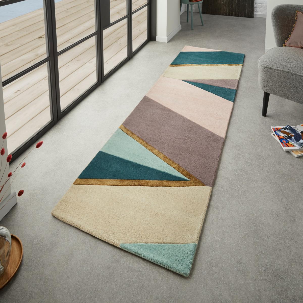 Sahara Runner Rugs by Ted Baker in Pink 56102 – image 1