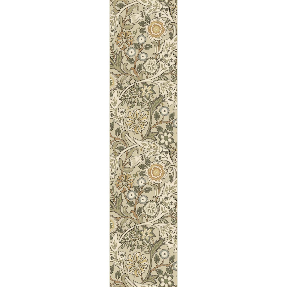 Wilhelmina Floral Runner Rugs 127401 in Linen Mustard by William Morris – image 2