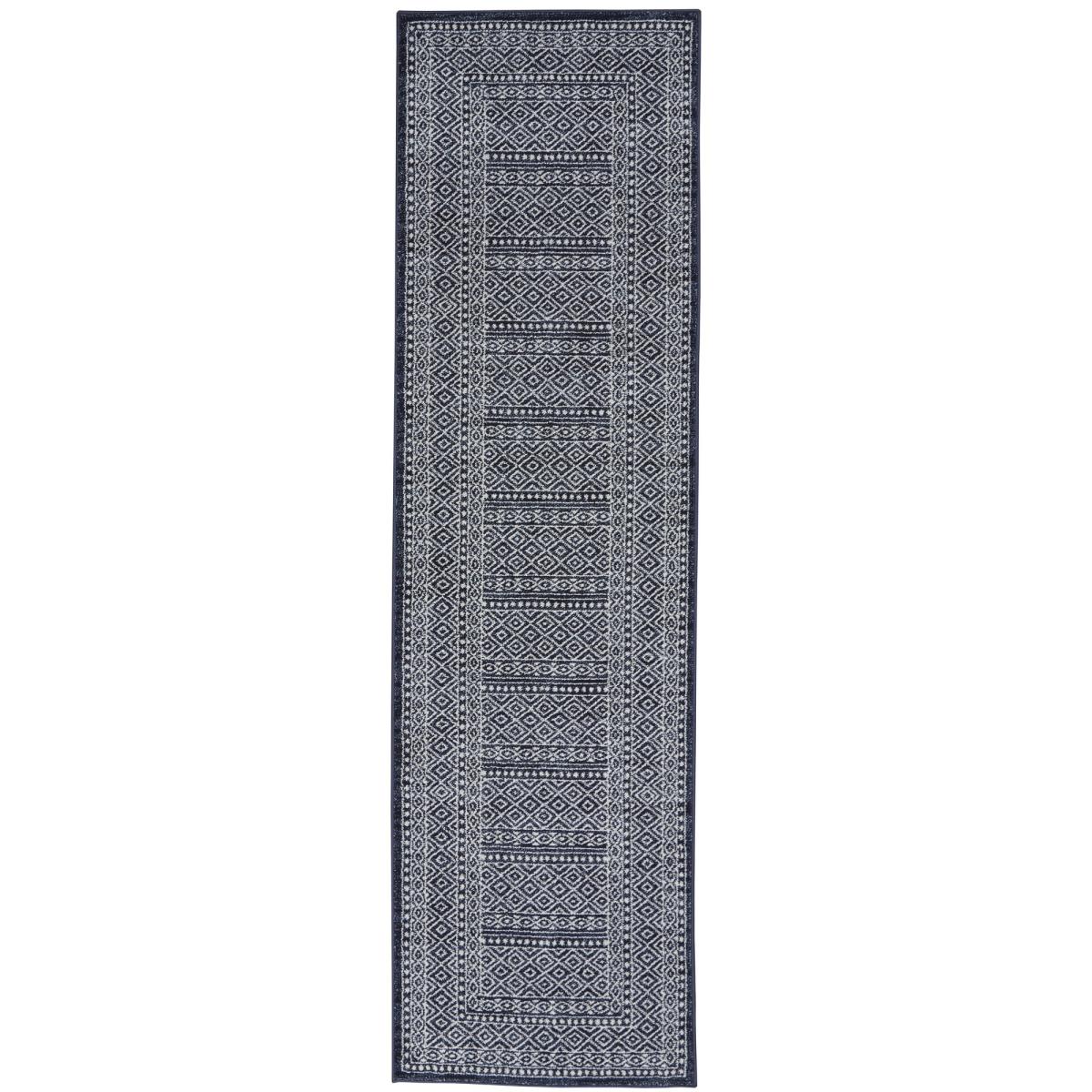 Palermo Runner PMR04 in navy grey by Nourison – image 2