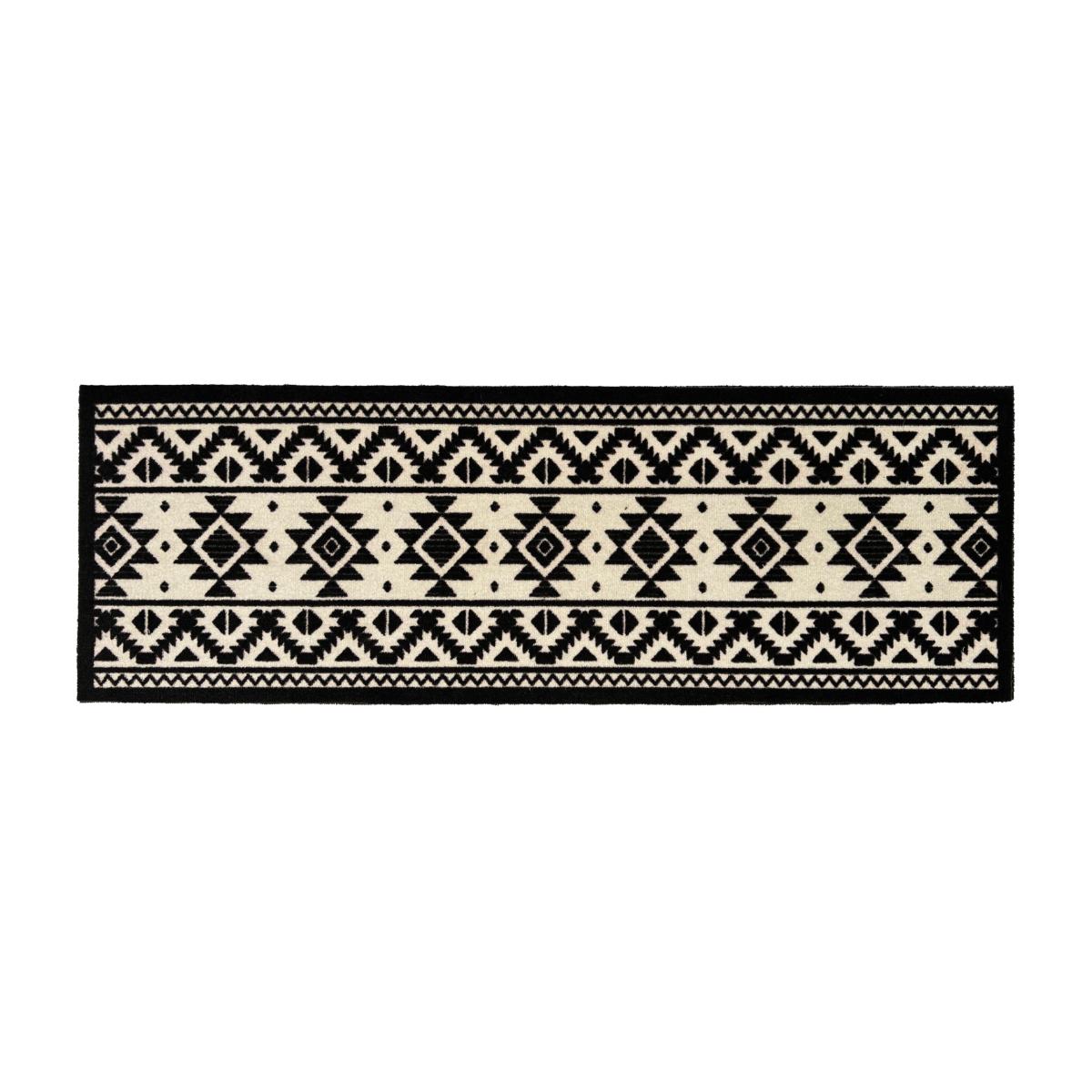My Tribal Washable Indoor Runner in Black 50x150cm – image 1